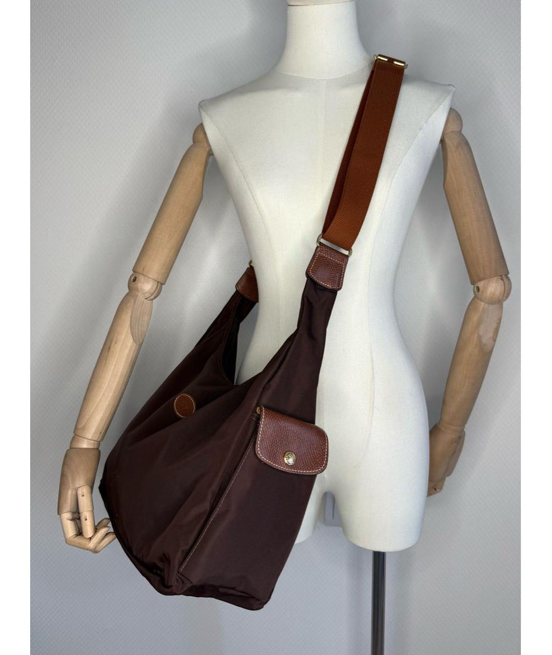 LONGCHAMP Коричневая сумка через плечо, фото 4