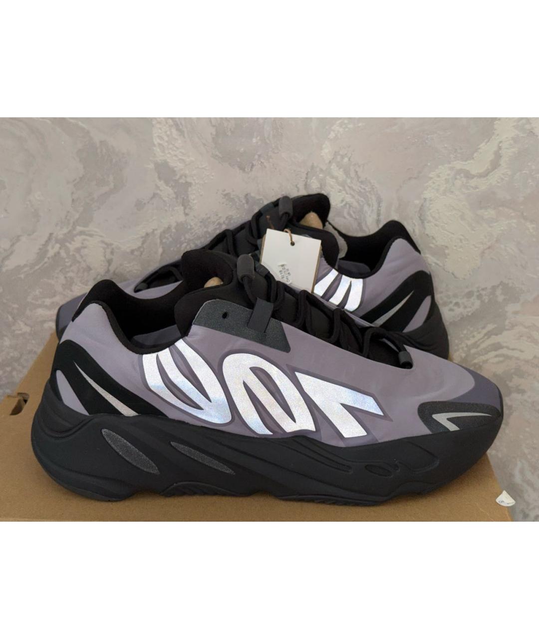ADIDAS YEEZY Фиолетовые текстильные низкие кроссовки / кеды, фото 7