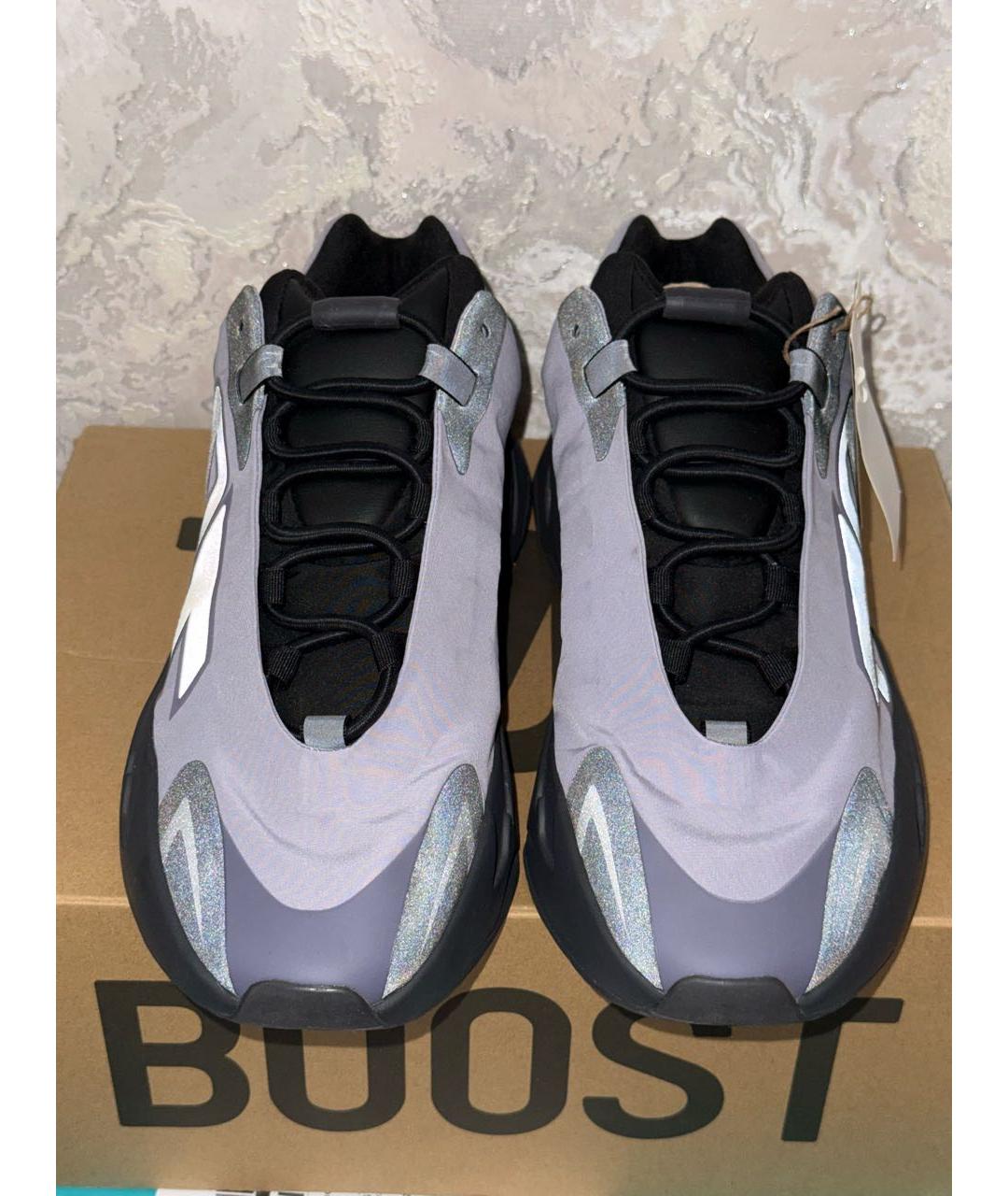 ADIDAS YEEZY Фиолетовые текстильные низкие кроссовки / кеды, фото 2