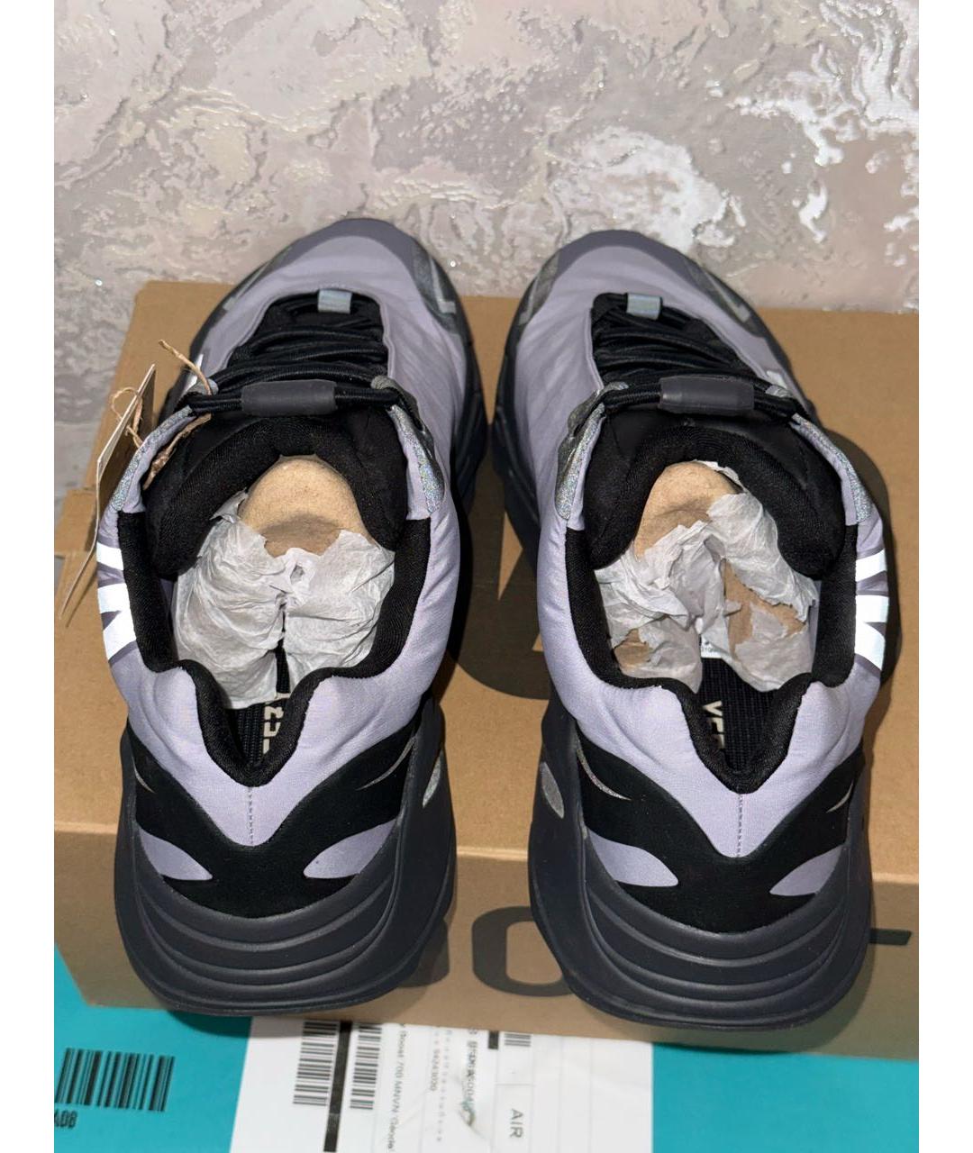 ADIDAS YEEZY Фиолетовые текстильные низкие кроссовки / кеды, фото 3