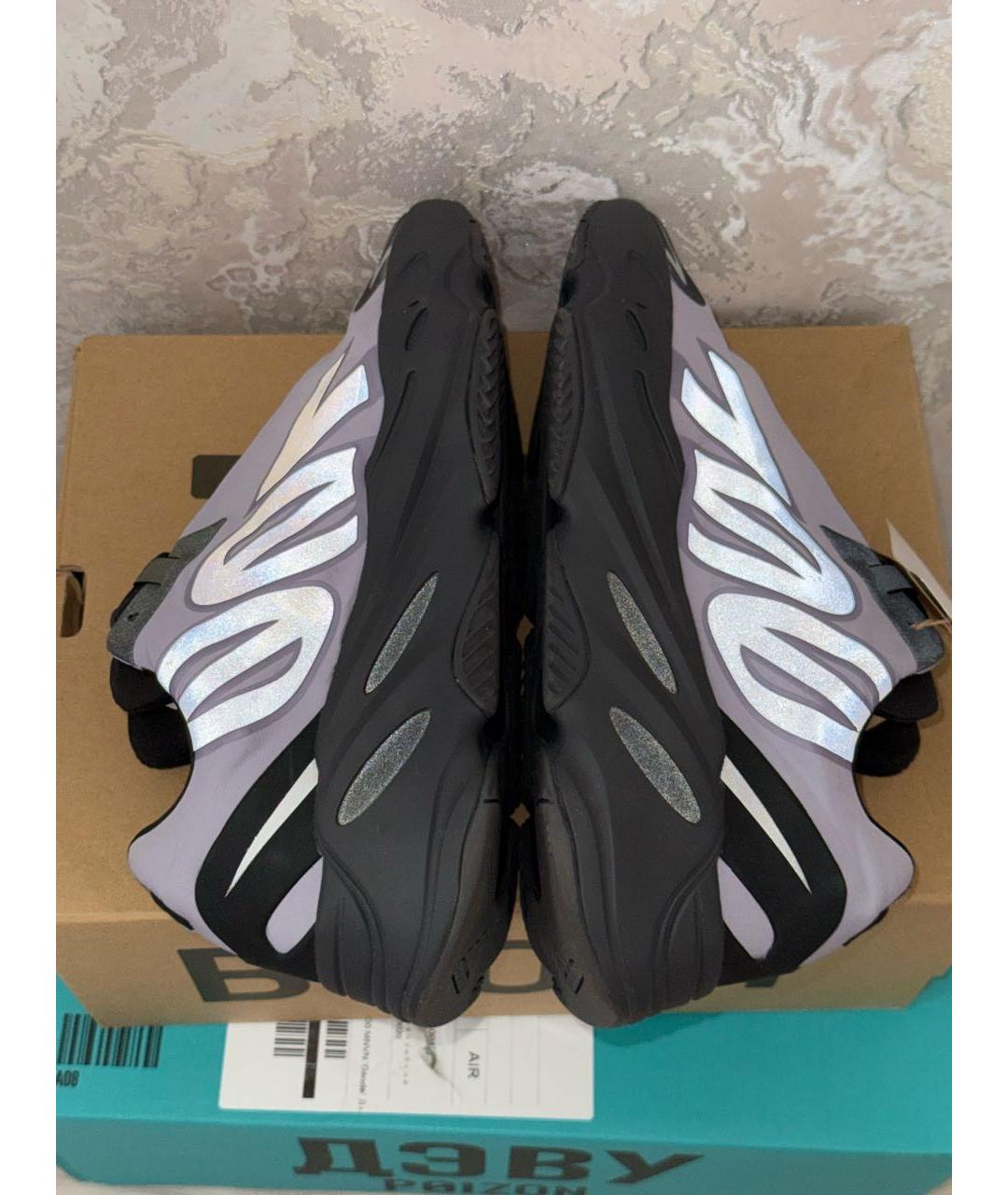 ADIDAS YEEZY Фиолетовые текстильные низкие кроссовки / кеды, фото 5