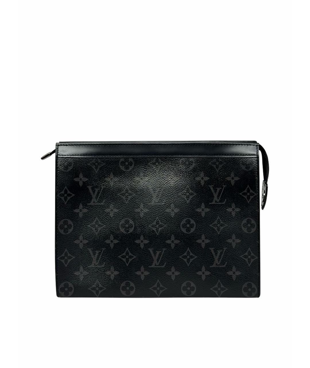 LOUIS VUITTON Серая барсетка из канвы, фото 9