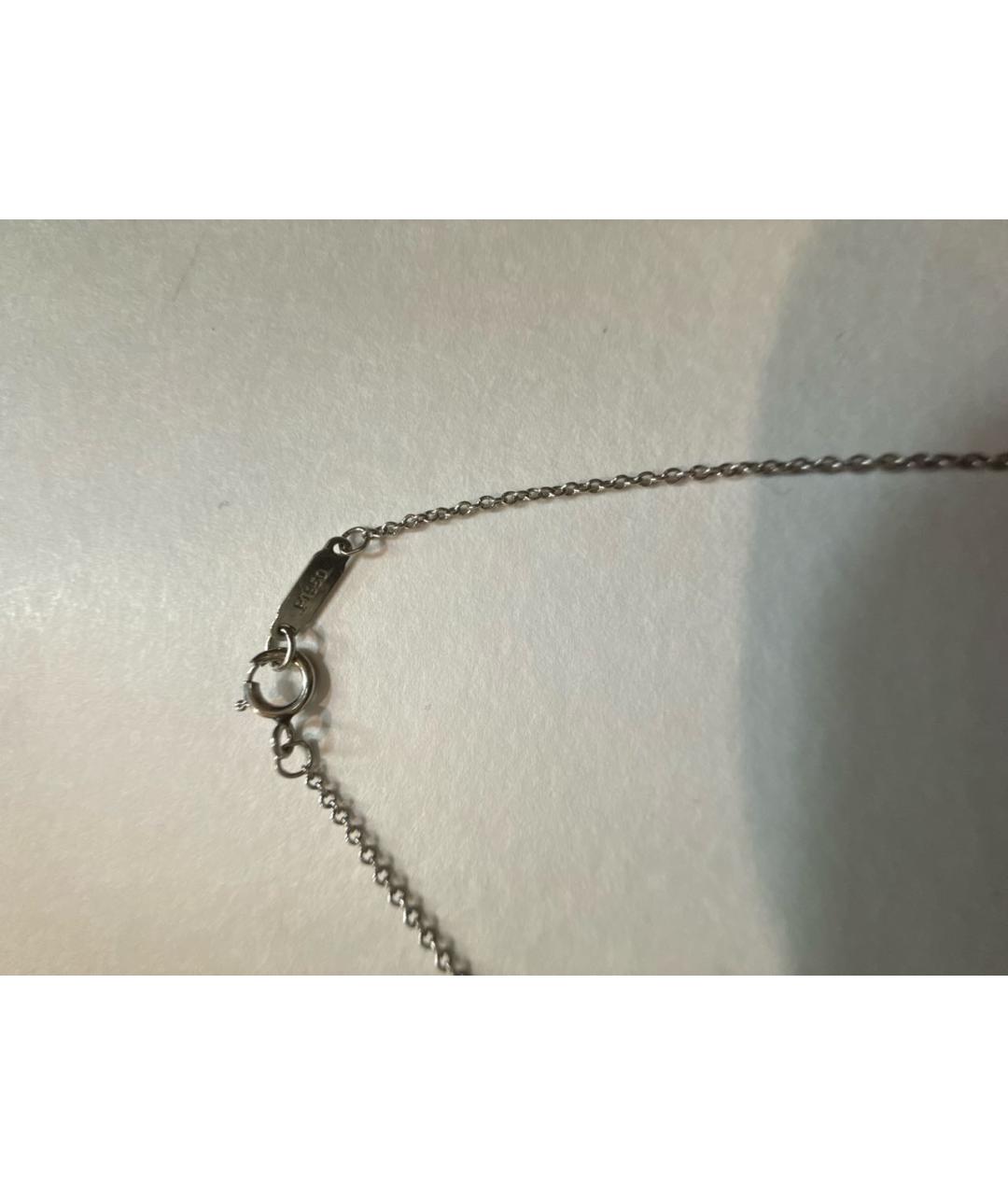 TIFFANY&CO Белая платиновая подвеска, фото 3