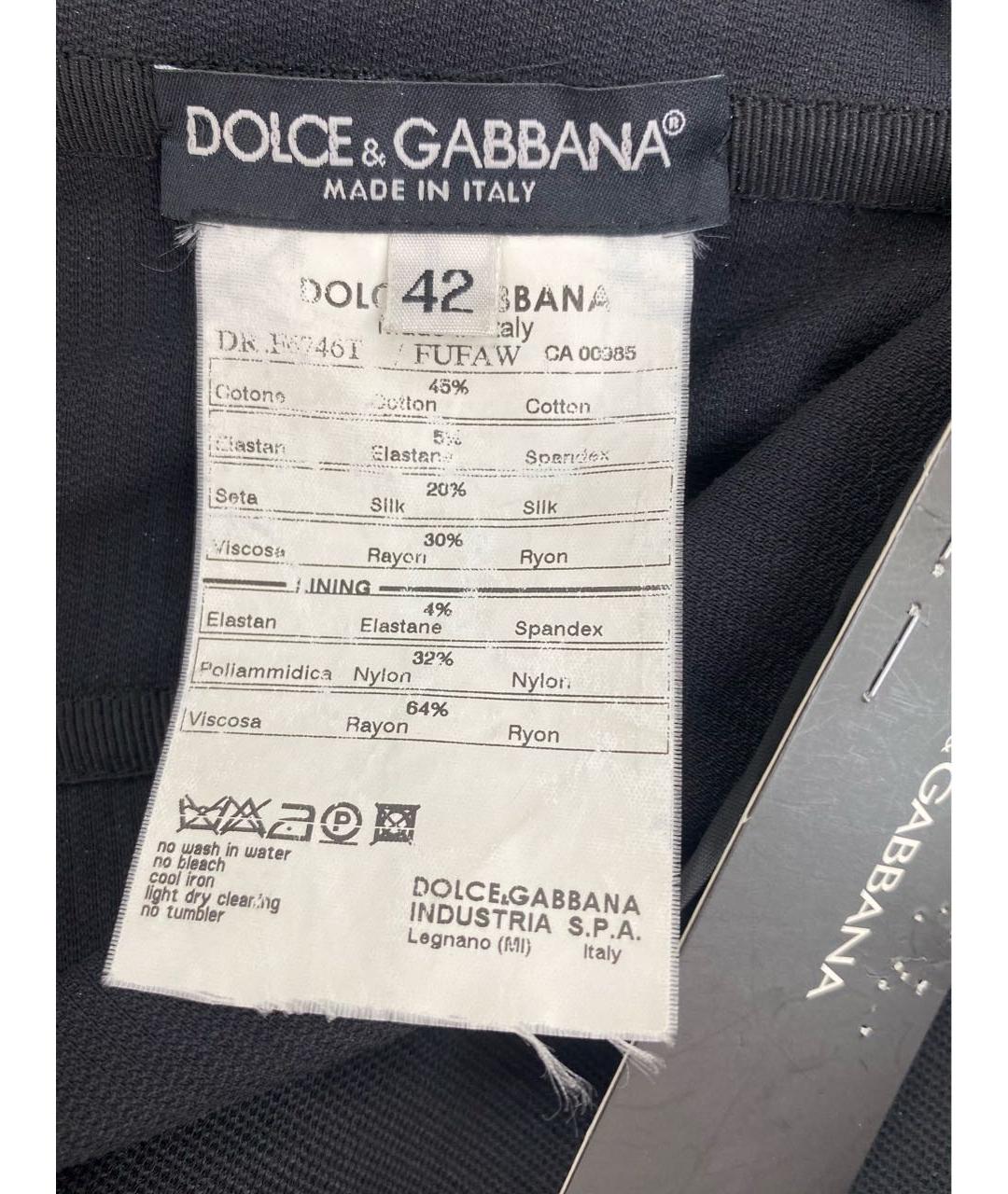 DOLCE&GABBANA Черное платье, фото 7