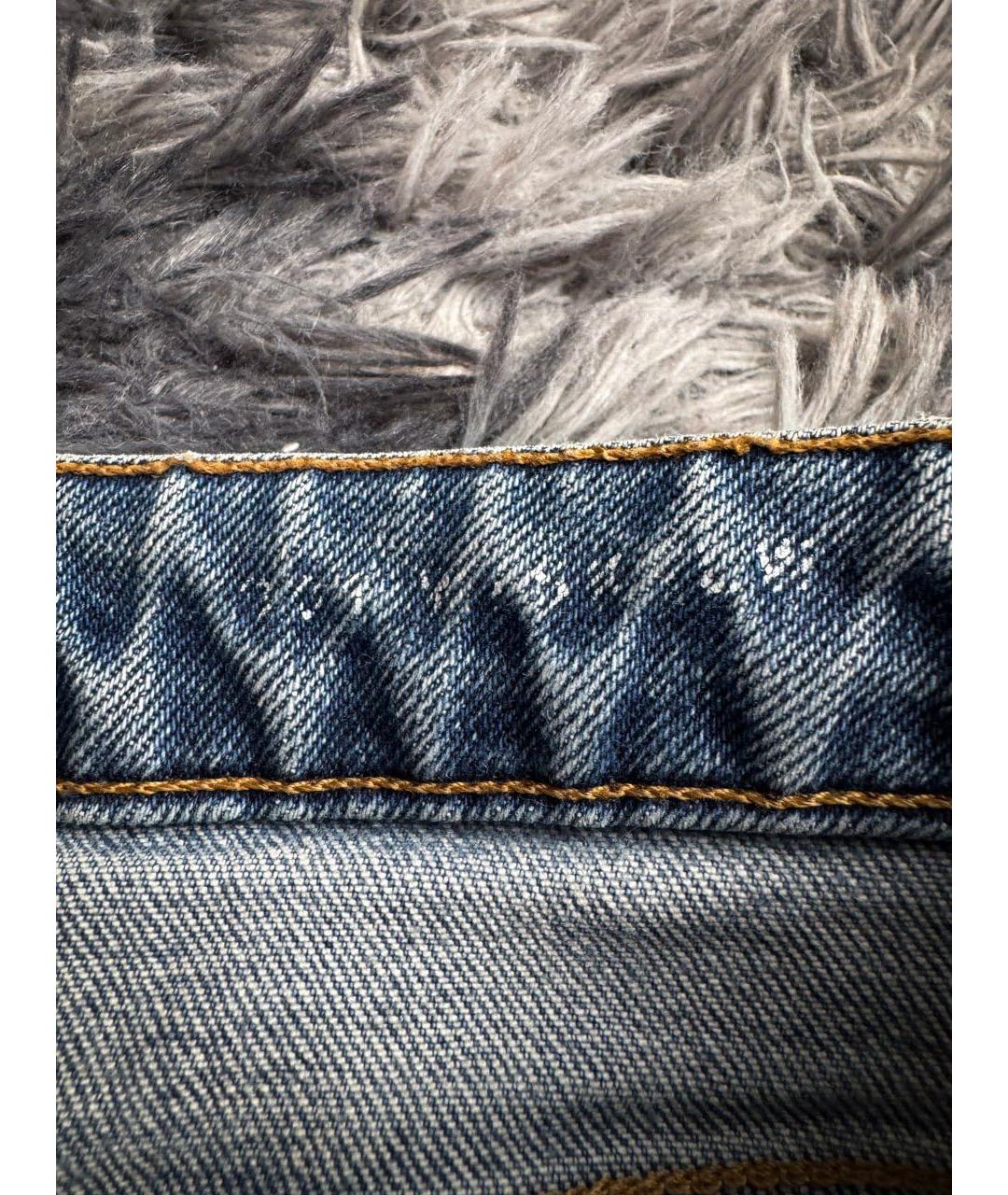 SAINT LAURENT Синие хлопковые джинсы слим, фото 7