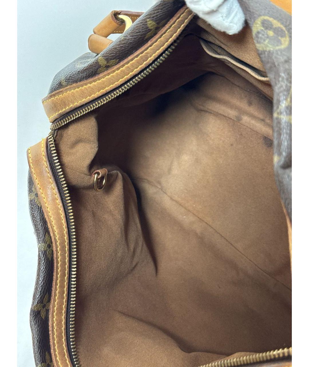 LOUIS VUITTON Коричневая сумка с короткими ручками из канвы, фото 8