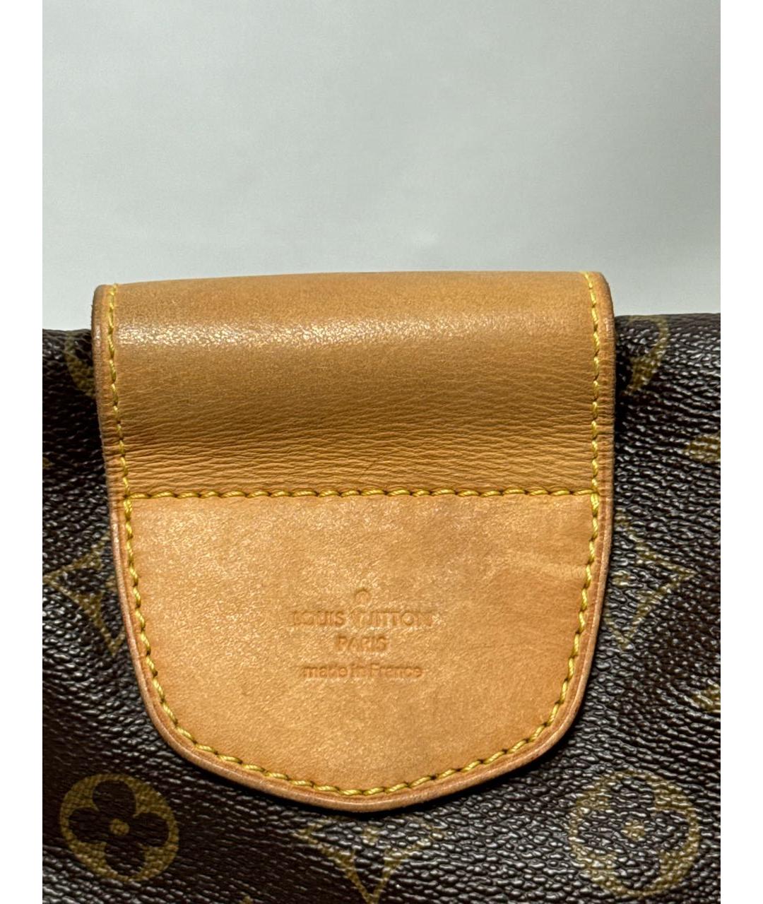 LOUIS VUITTON Коричневая сумка с короткими ручками из канвы, фото 5
