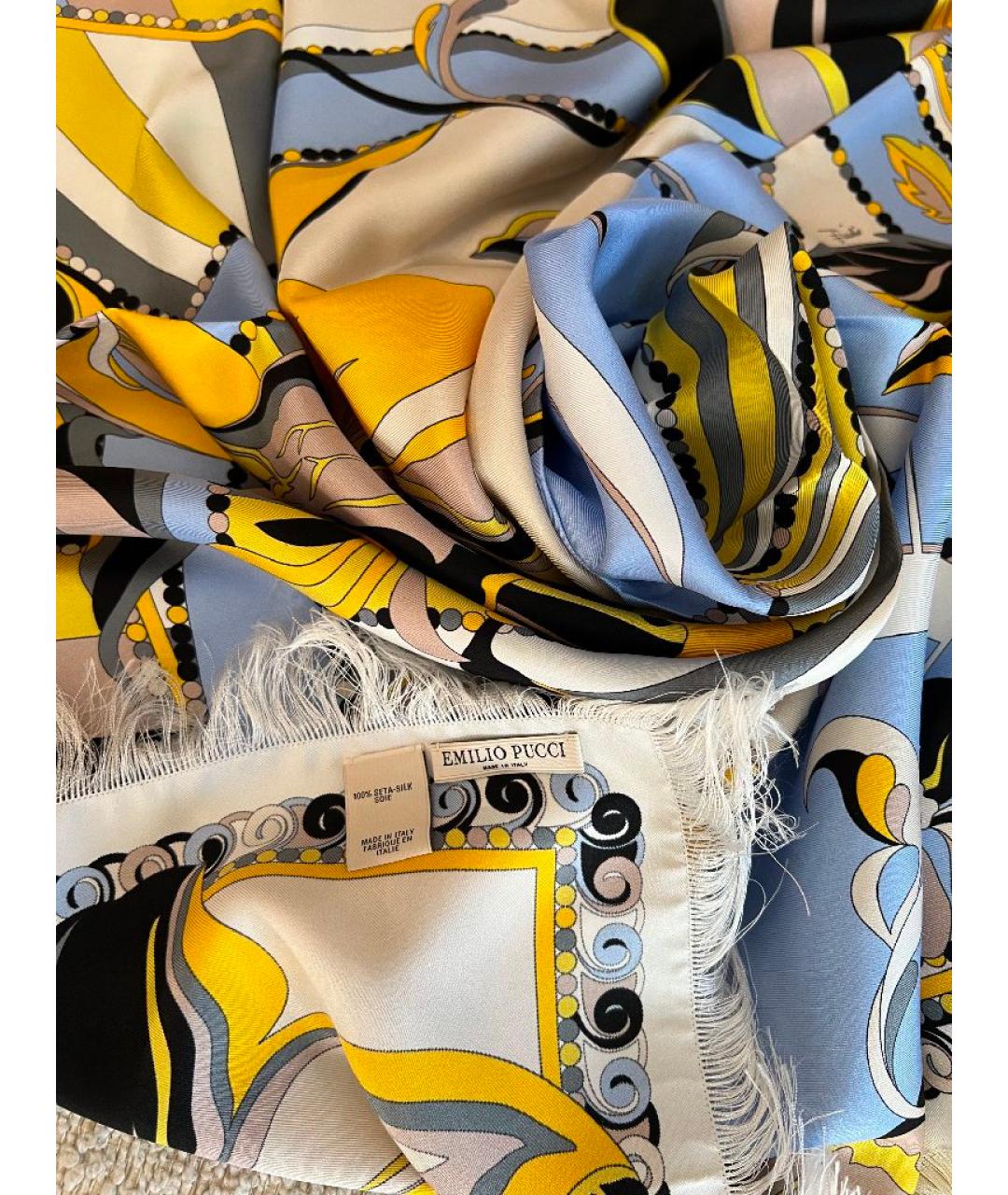 EMILIO PUCCI Мульти шелковый платок, фото 6