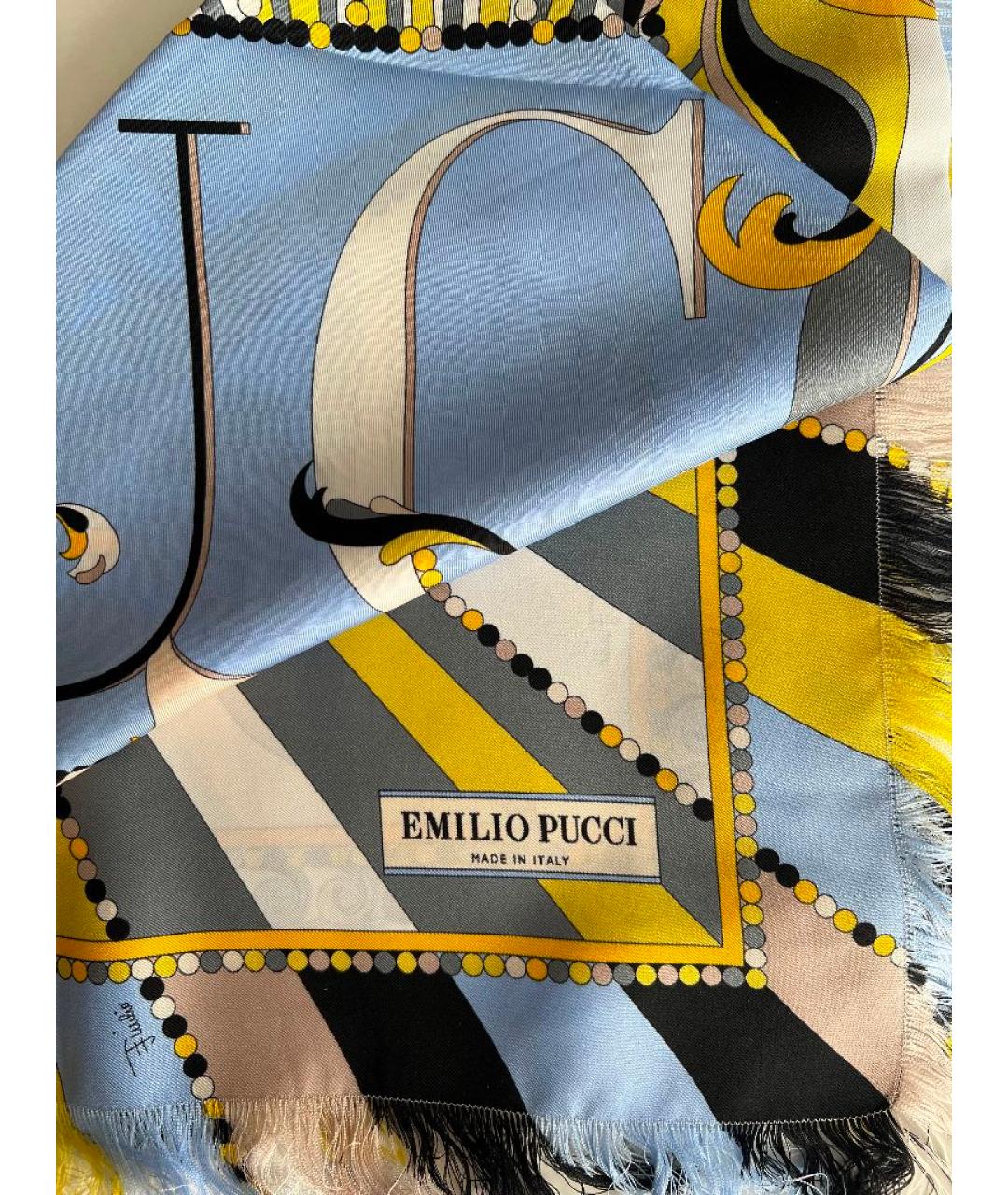 EMILIO PUCCI Мульти шелковый платок, фото 4