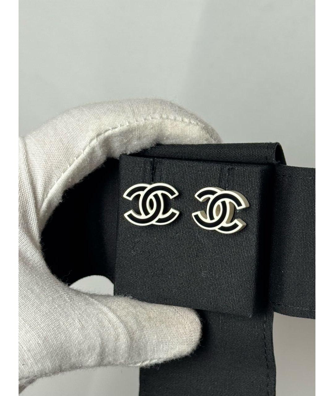 CHANEL Черные серьги, фото 3