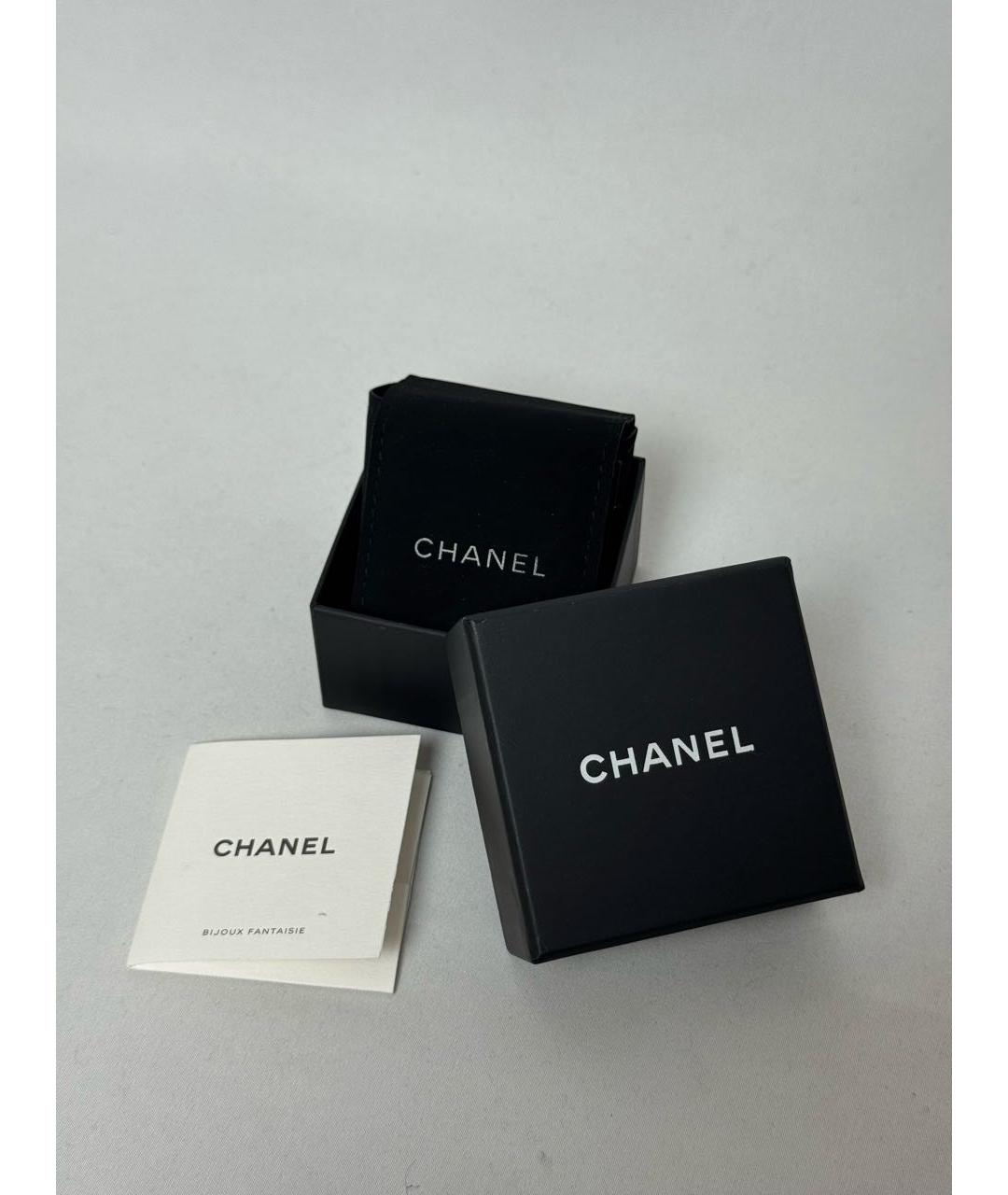 CHANEL Черные серьги, фото 4