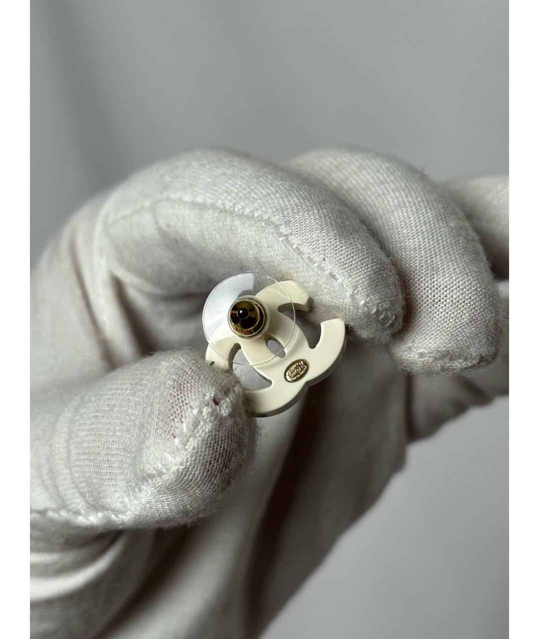 CHANEL Черные серьги, фото 5