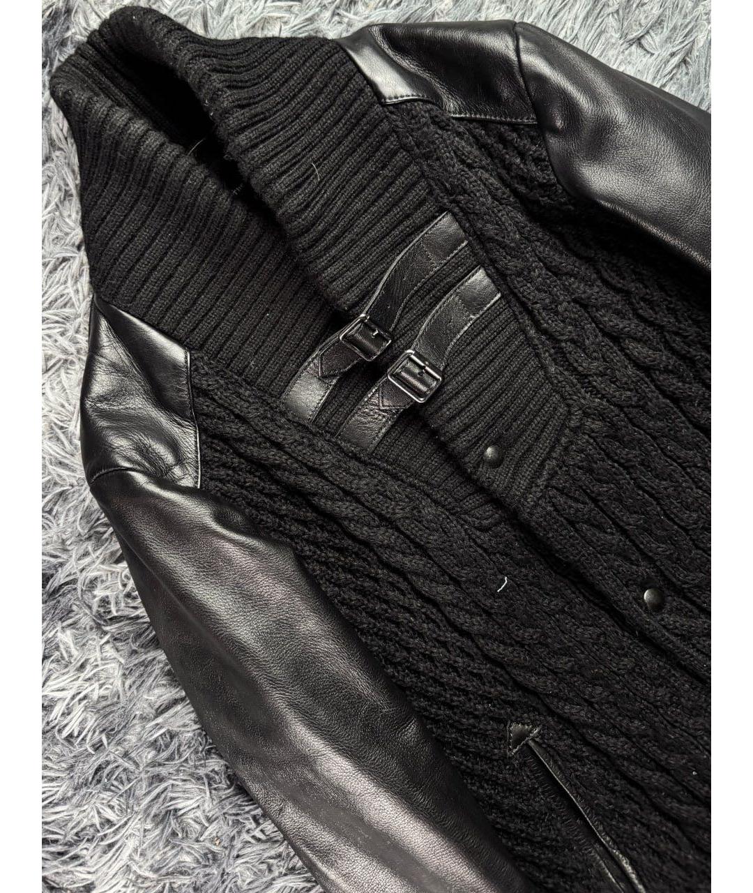 THE KOOPLES Черная кожаная куртка, фото 4