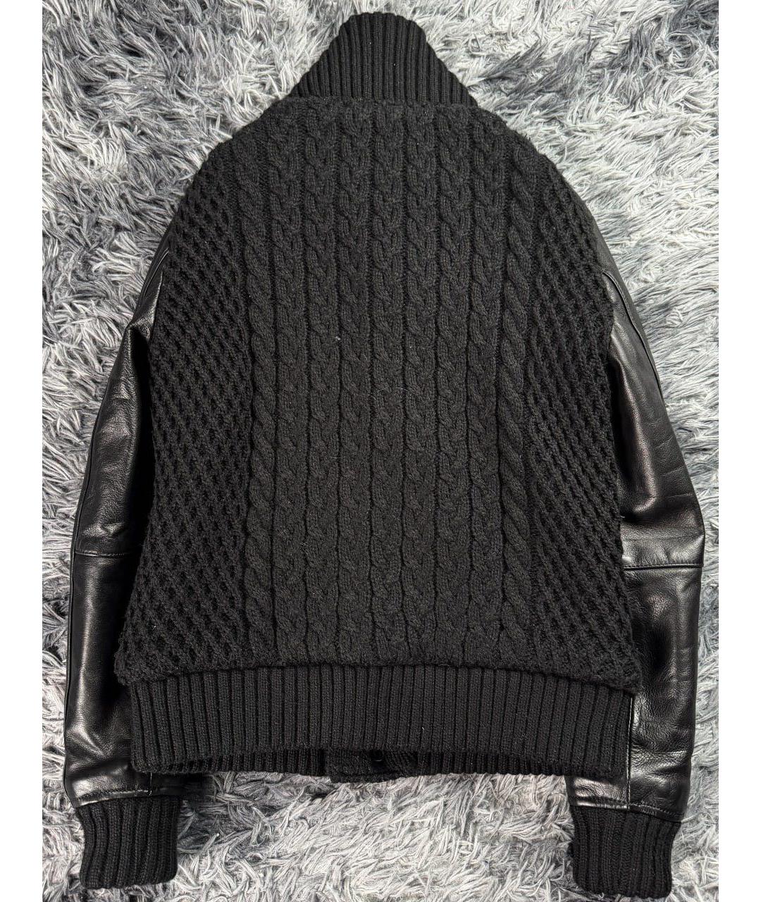 THE KOOPLES Черная кожаная куртка, фото 2