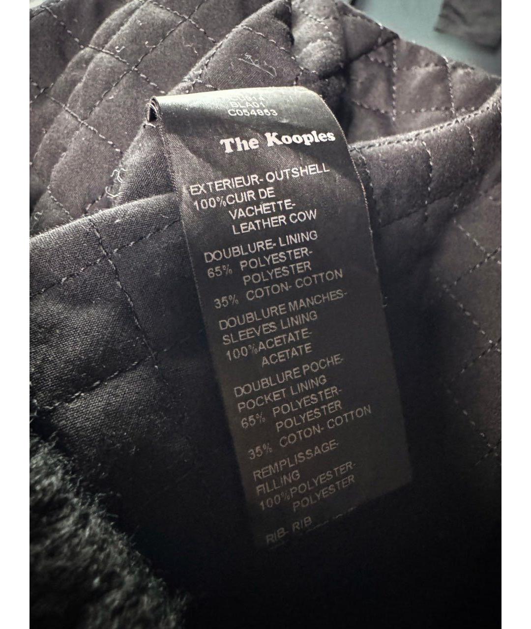 THE KOOPLES Черная кожаная куртка, фото 5
