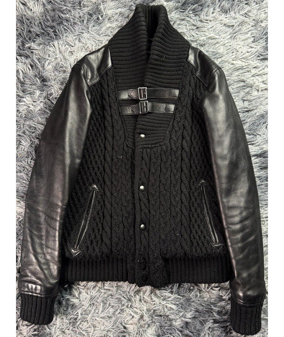 THE KOOPLES Черная кожаная куртка, фото 8