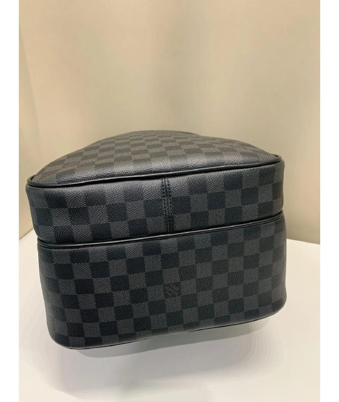 LOUIS VUITTON Серый рюкзак из канвы, фото 8
