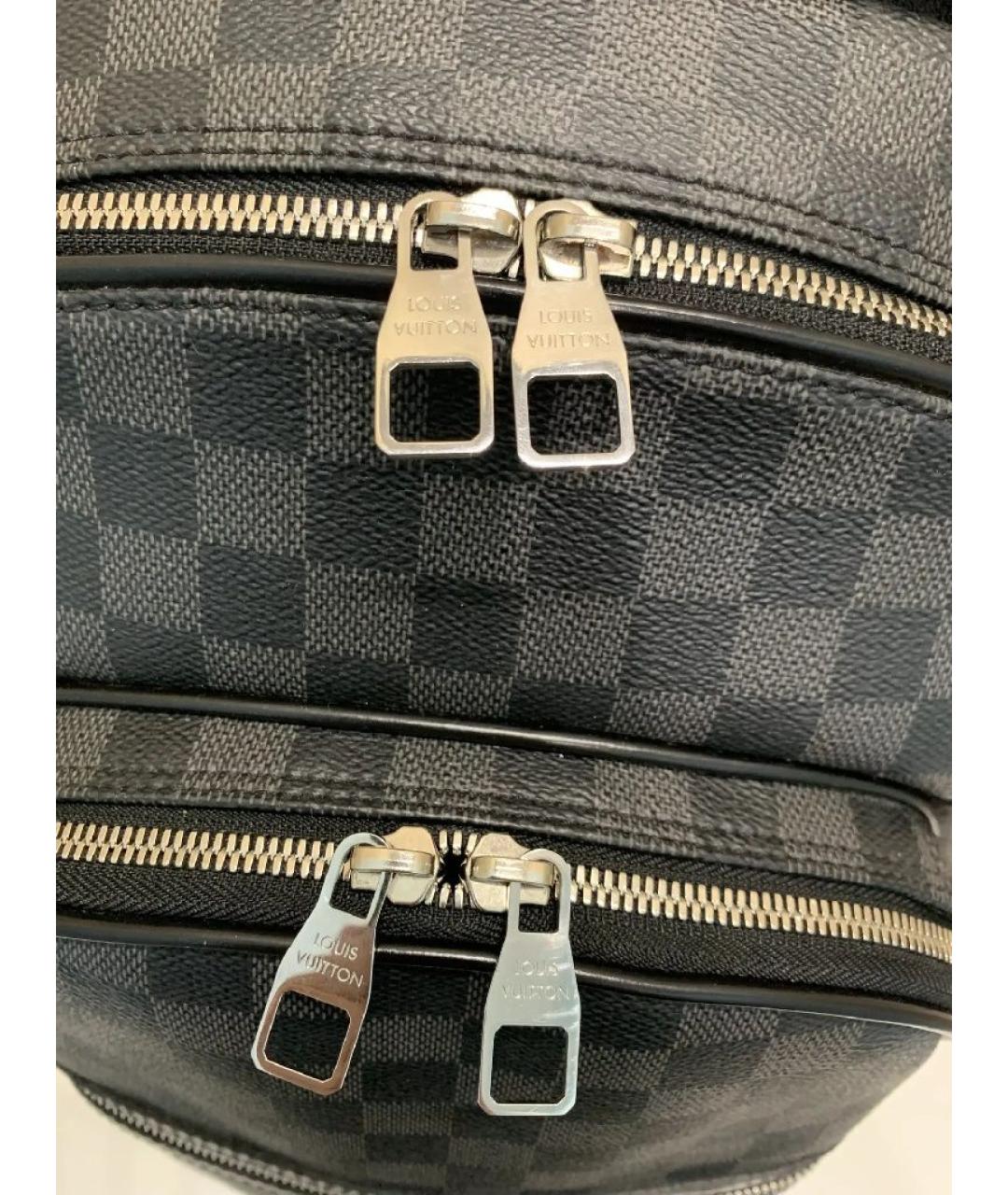 LOUIS VUITTON Серый рюкзак из канвы, фото 6
