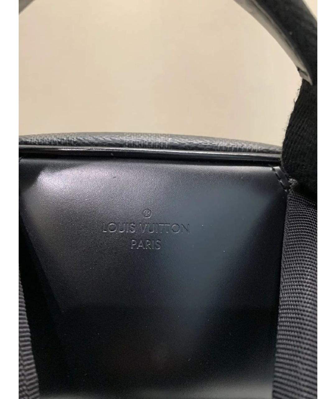 LOUIS VUITTON Серый рюкзак из канвы, фото 7