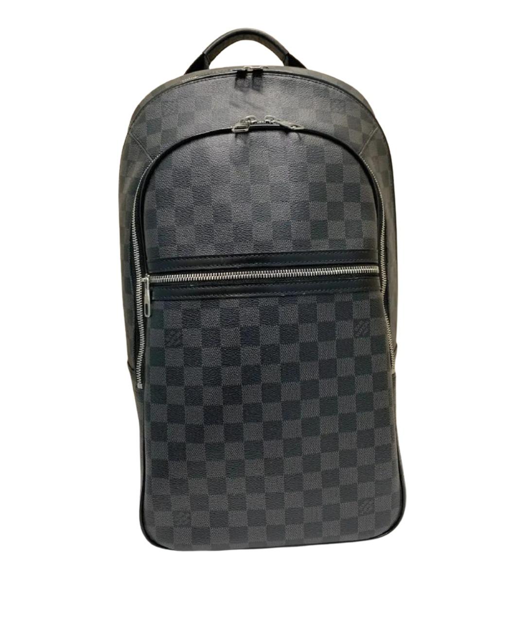 LOUIS VUITTON Серый рюкзак из канвы, фото 1