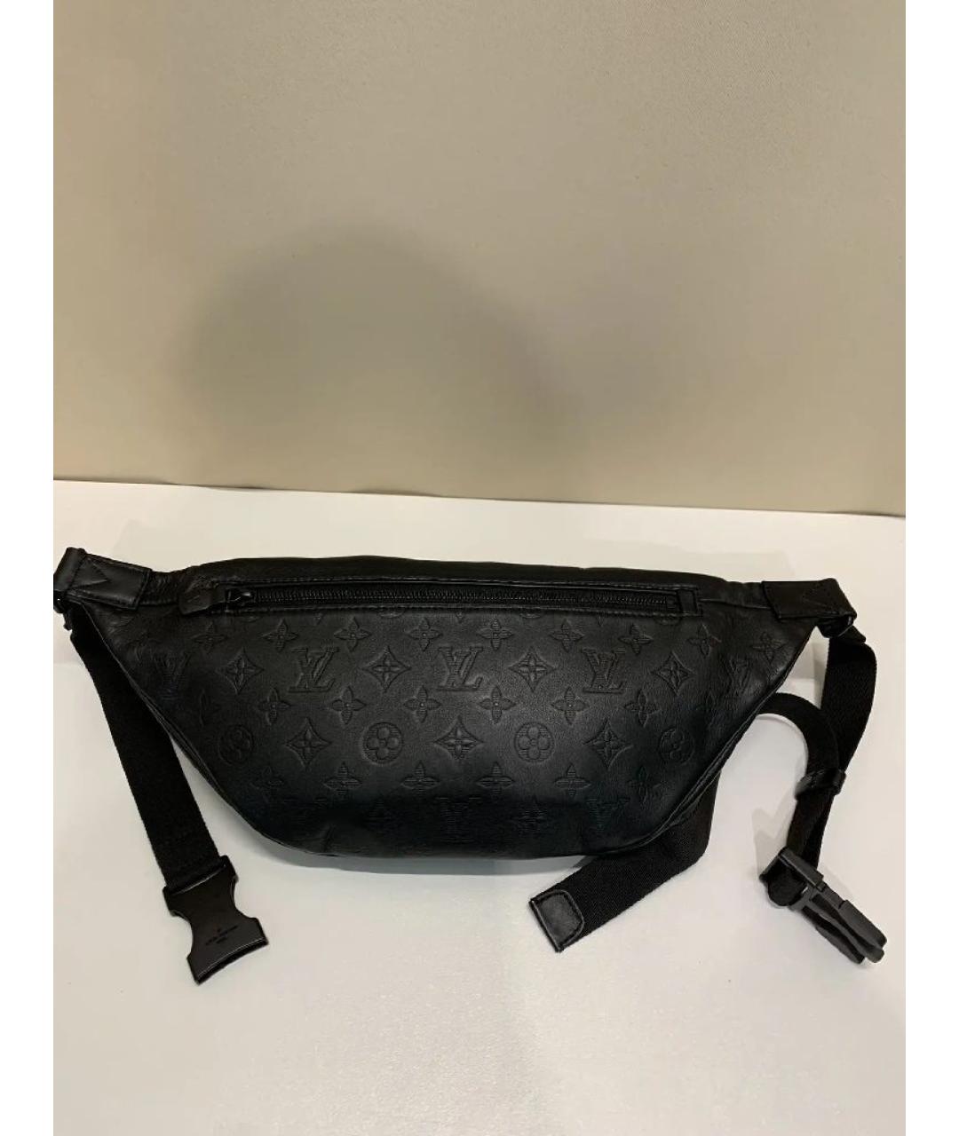 LOUIS VUITTON Черная кожаная поясная сумка, фото 2