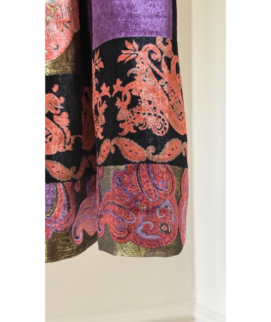 ETRO Мульти бархатная юбка миди, фото 7