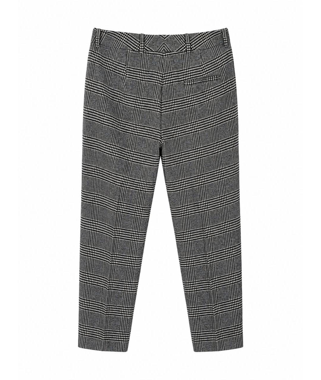 ERMANNO SCERVINO Серые шерстяные прямые брюки, фото 2