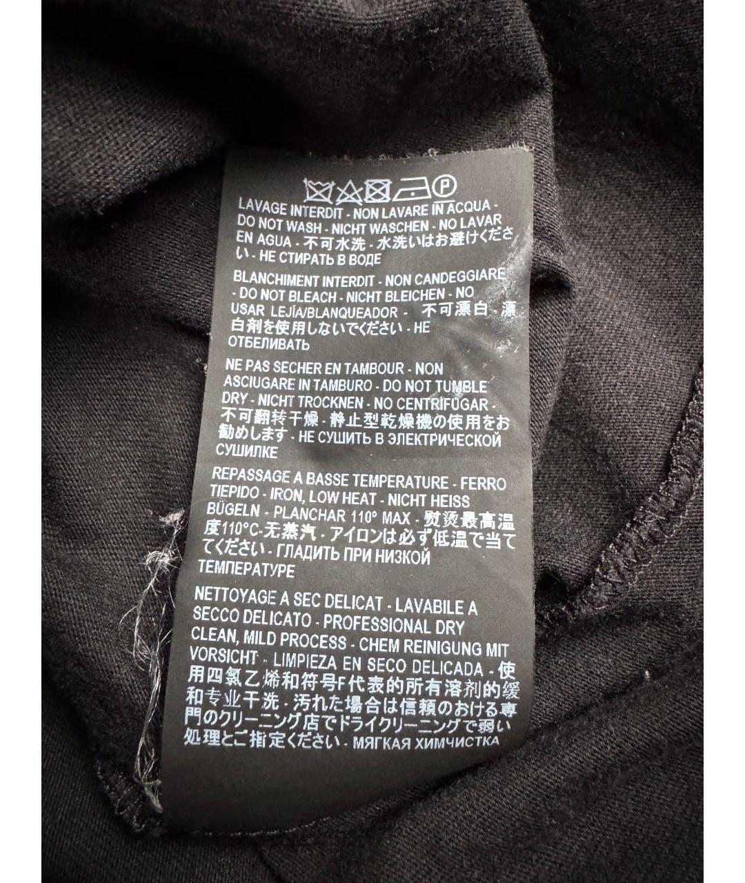 SAINT LAURENT Черная хлопковая футболка, фото 4