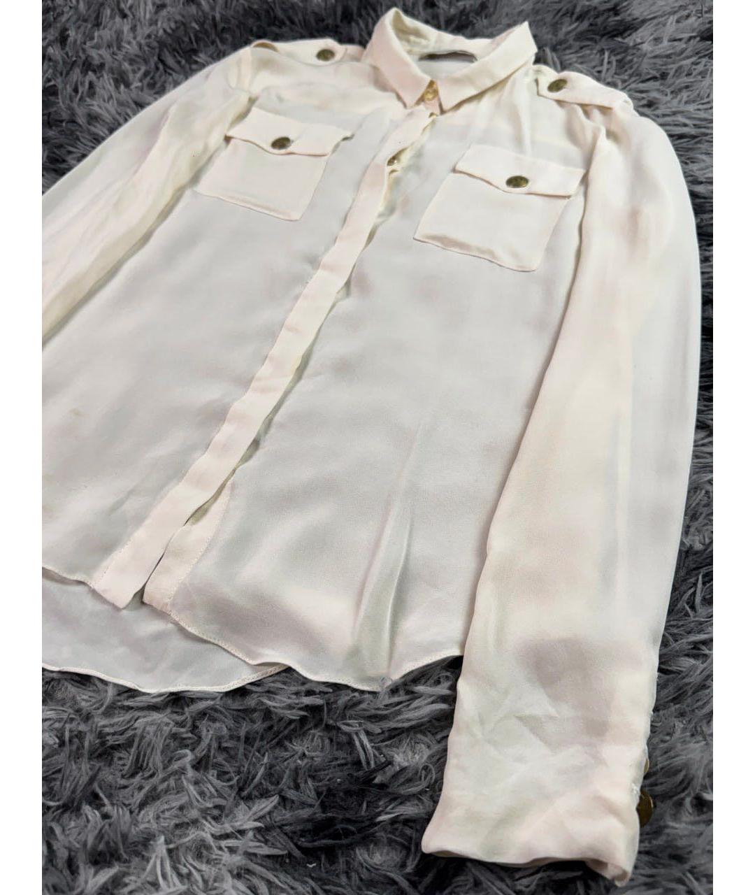 PIERRE BALMAIN Белая шелковая рубашка, фото 6