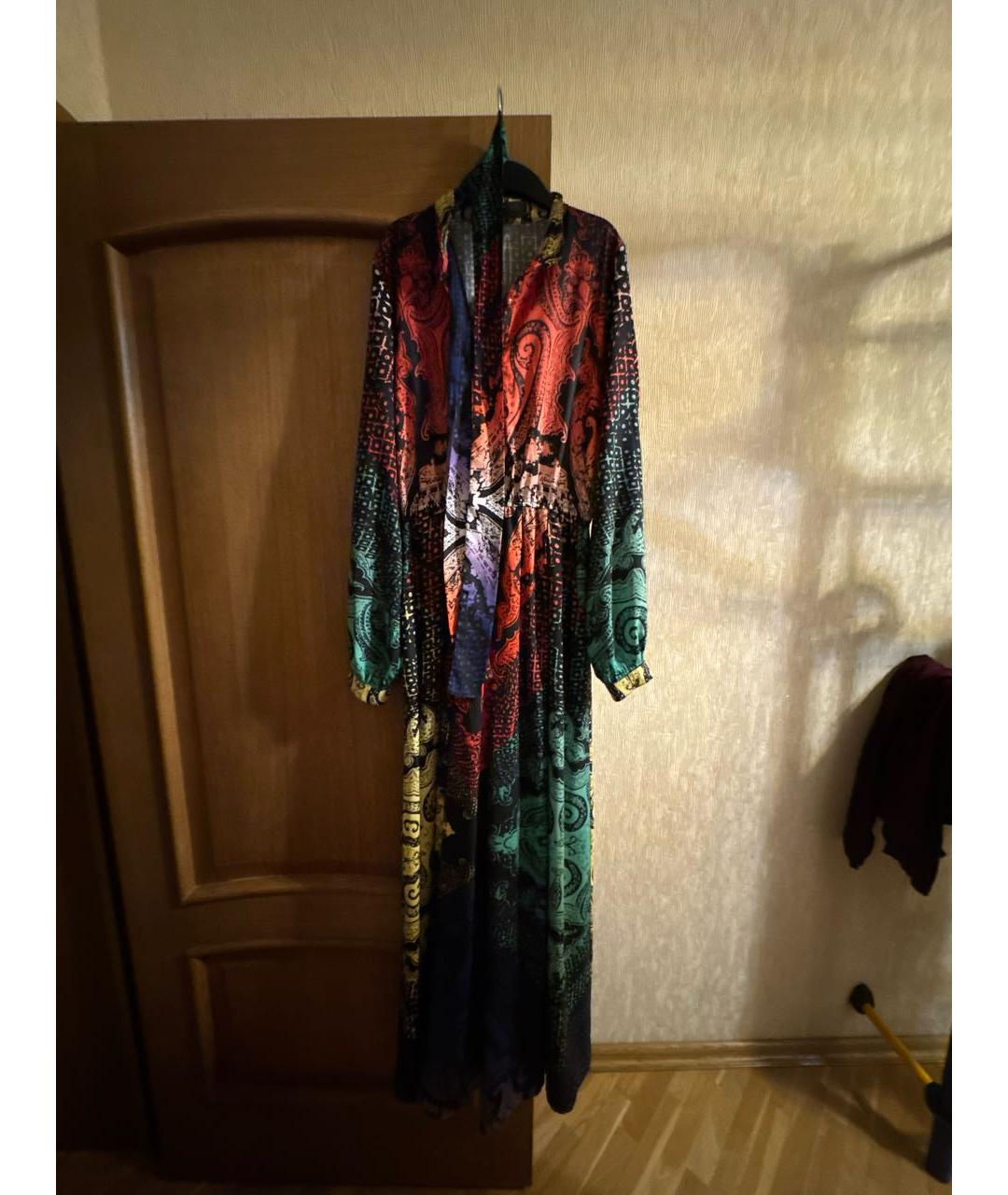 ETRO Мульти шелковое вечернее платье, фото 5