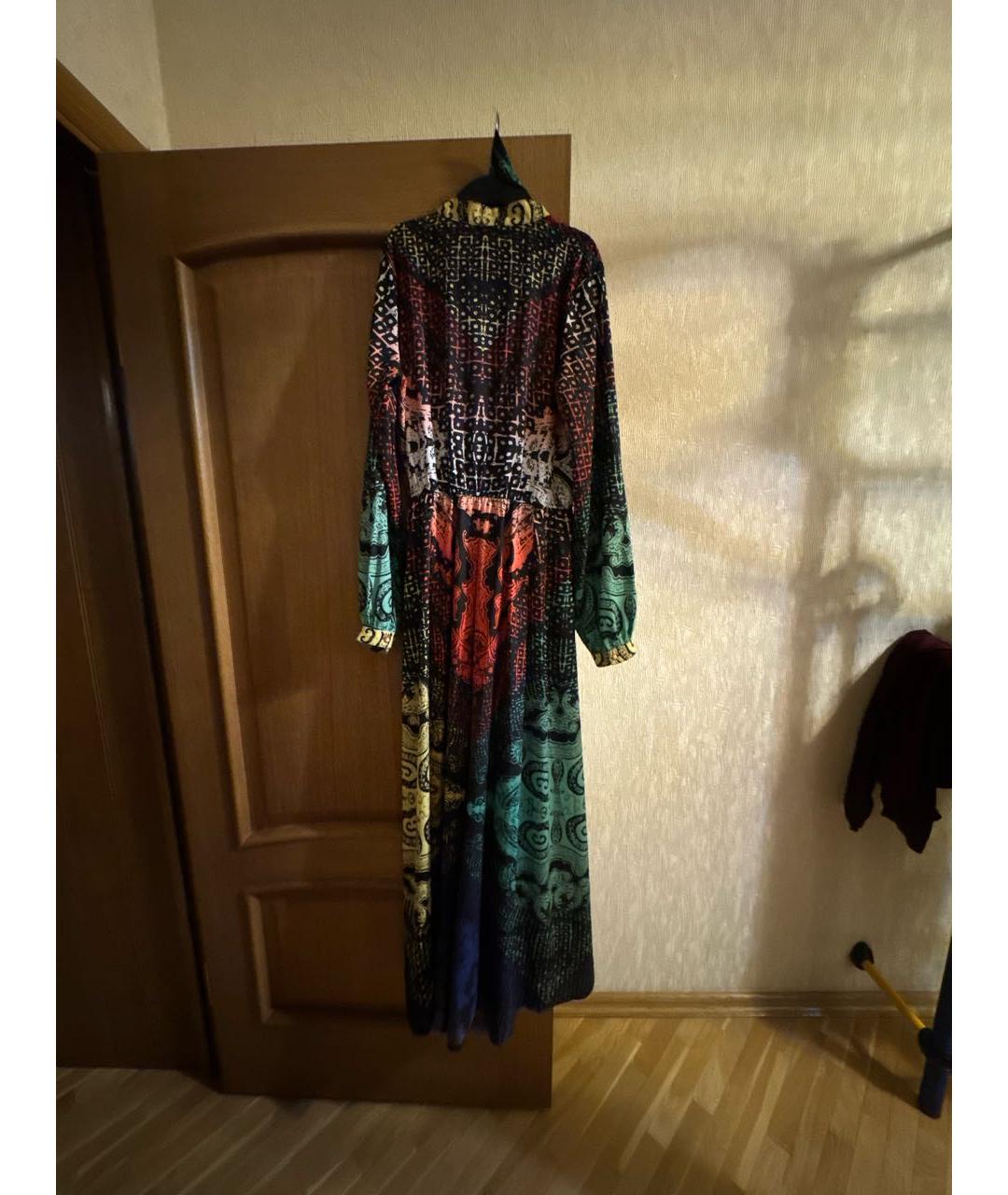 ETRO Мульти шелковое вечернее платье, фото 2