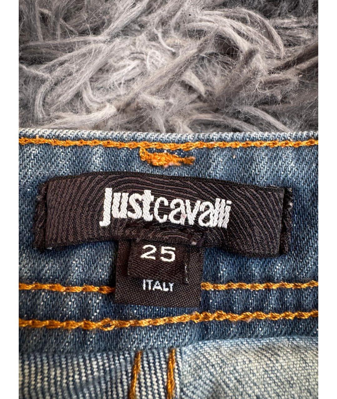 JUST CAVALLI Белые хлопковые джинсы слим, фото 6