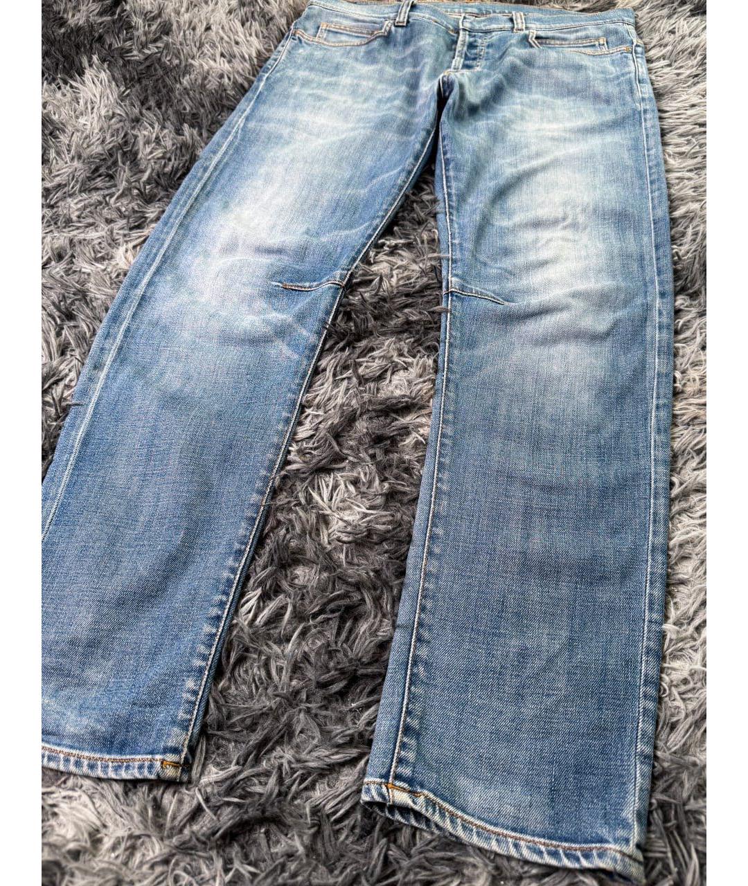 BALMAIN Голубые хлопковые джинсы, фото 6