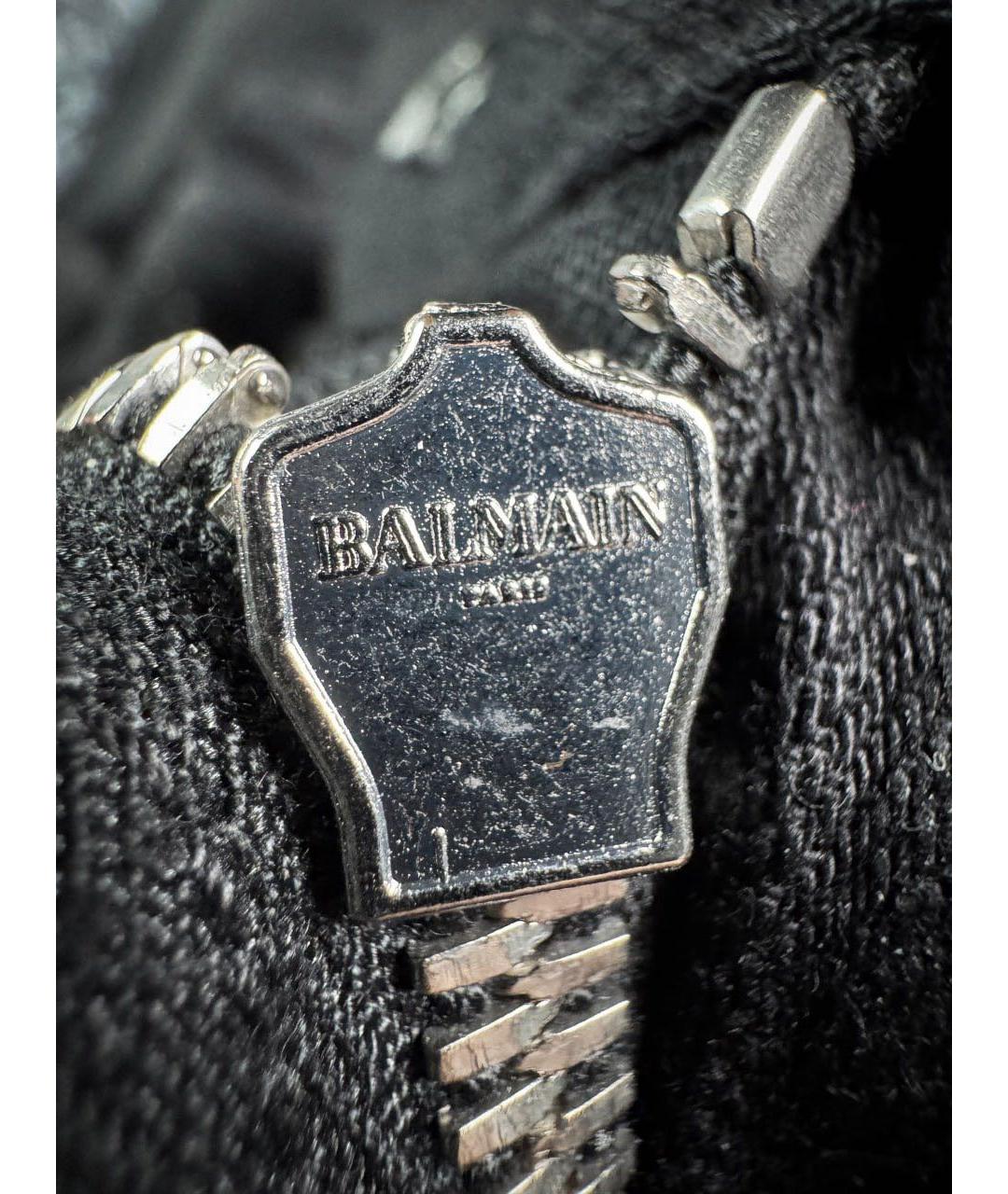 BALMAIN Черные хлопковые джинсы скинни, фото 6
