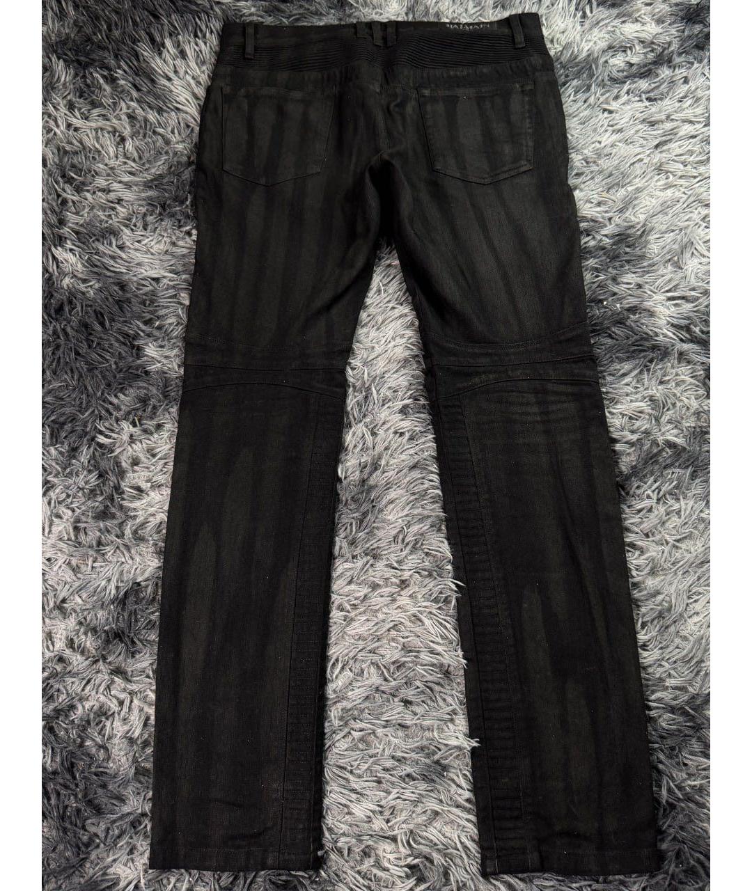 BALMAIN Черные хлопковые джинсы скинни, фото 2