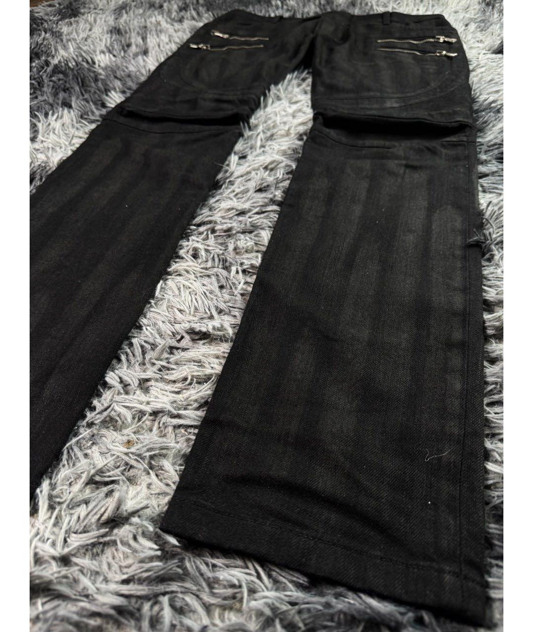 BALMAIN Черные хлопковые джинсы скинни, фото 3