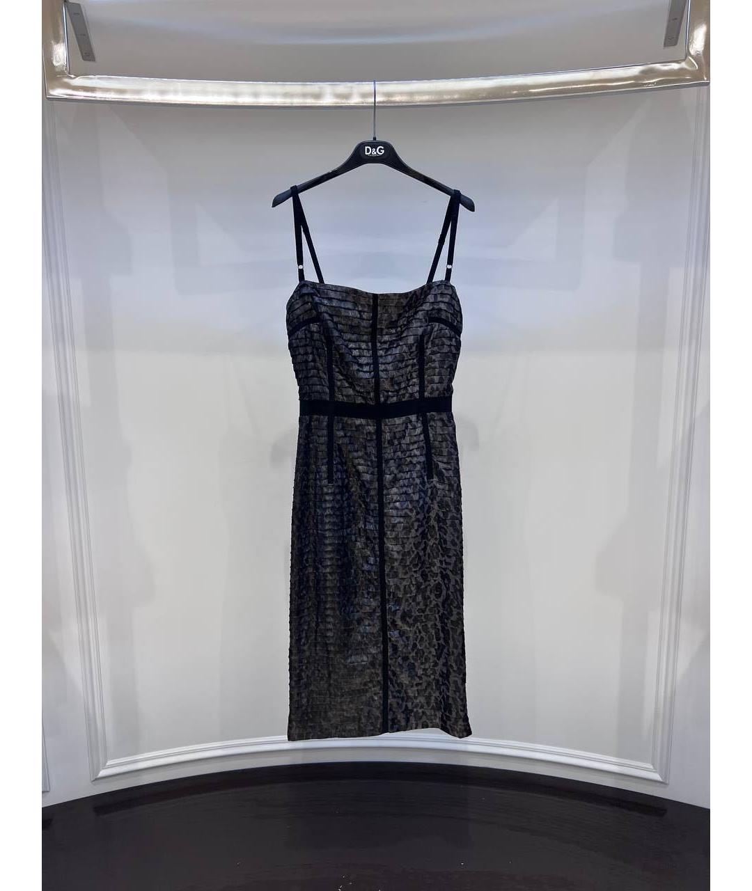 DOLCE&GABBANA Черное повседневное платье, фото 3