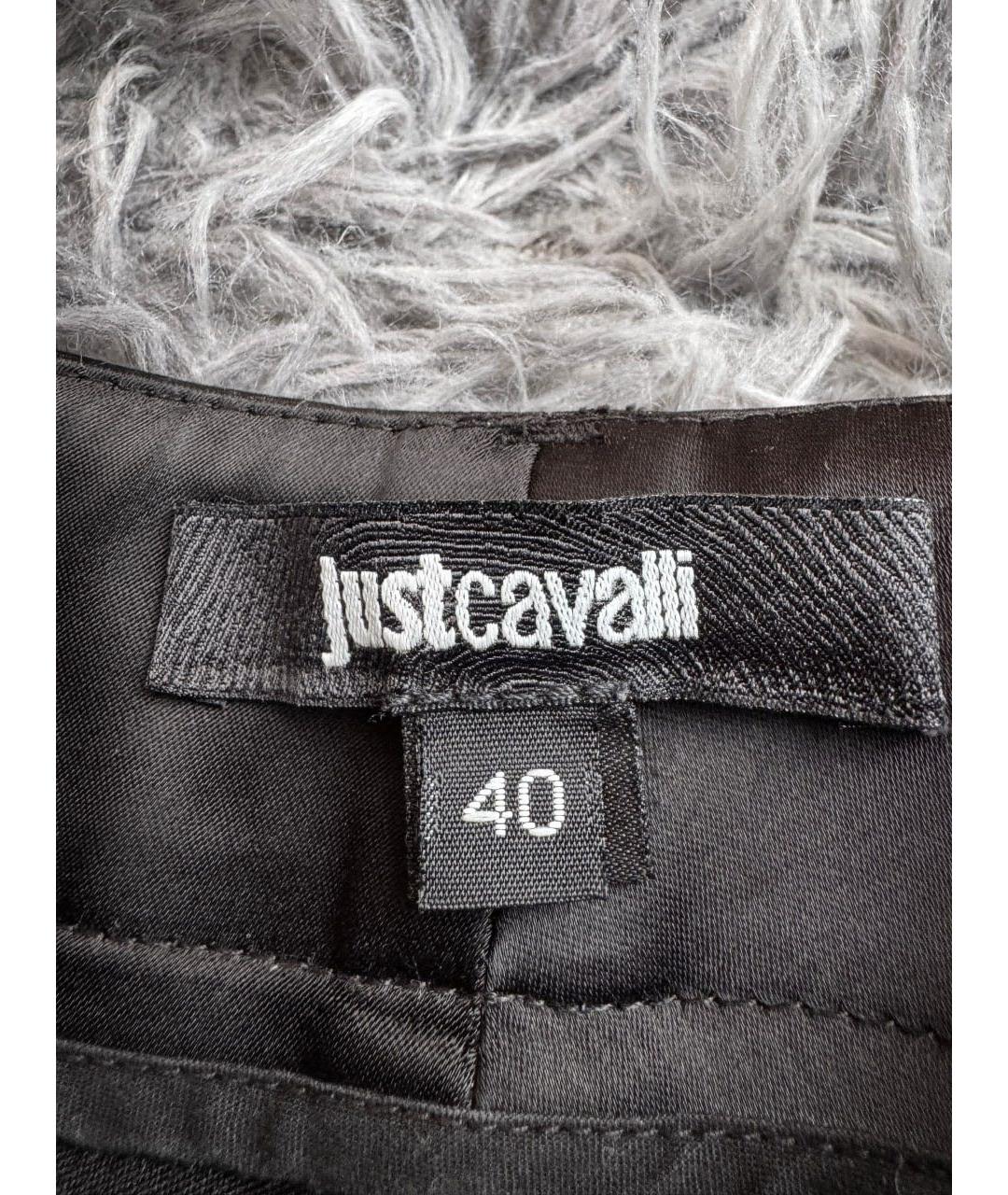 JUST CAVALLI Черные хлопковые джинсы слим, фото 7