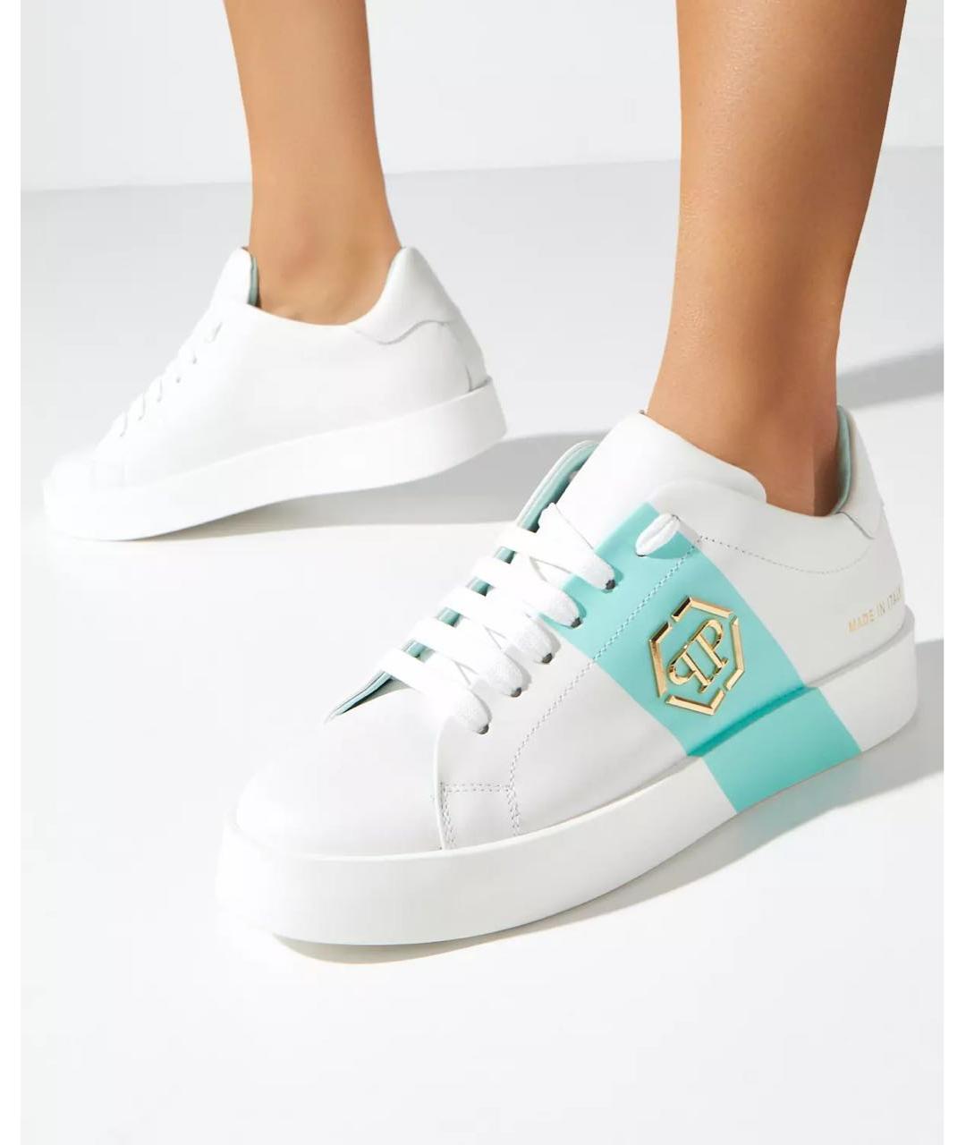 PHILIPP PLEIN Кожаные кеды, фото 2