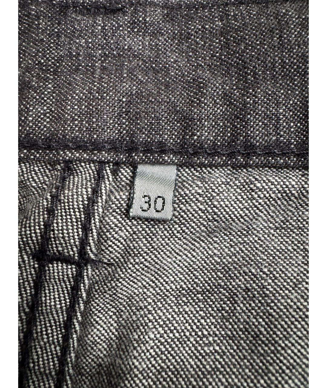 CHRISTIAN DIOR Серые хлопковые джинсы скинни, фото 7