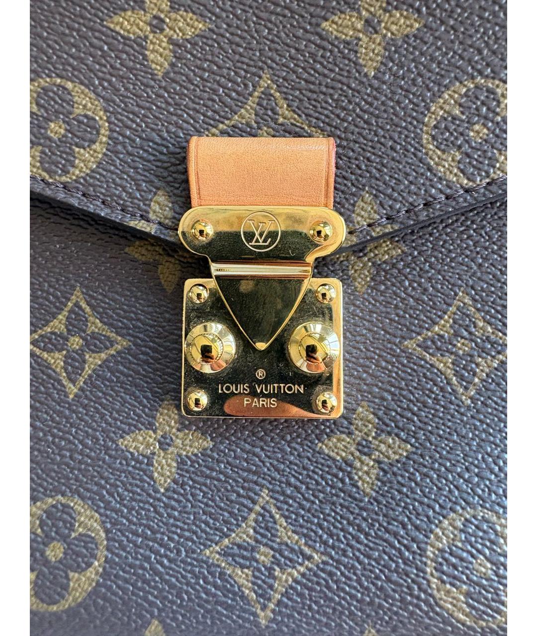 LOUIS VUITTON Коричневая сумка через плечо из канвы, фото 4