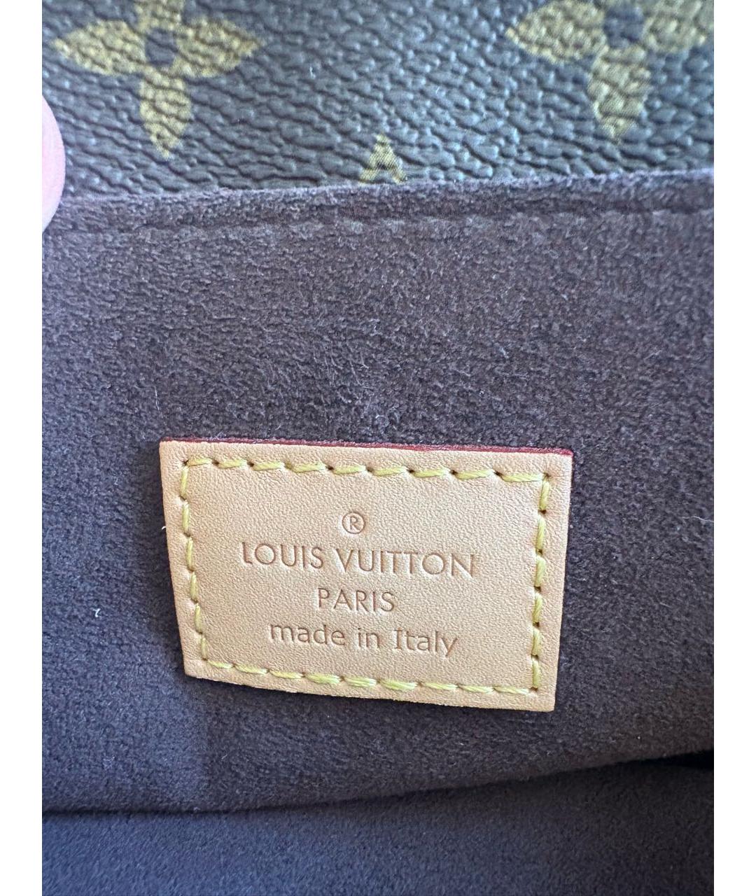 LOUIS VUITTON Коричневая сумка через плечо из канвы, фото 3