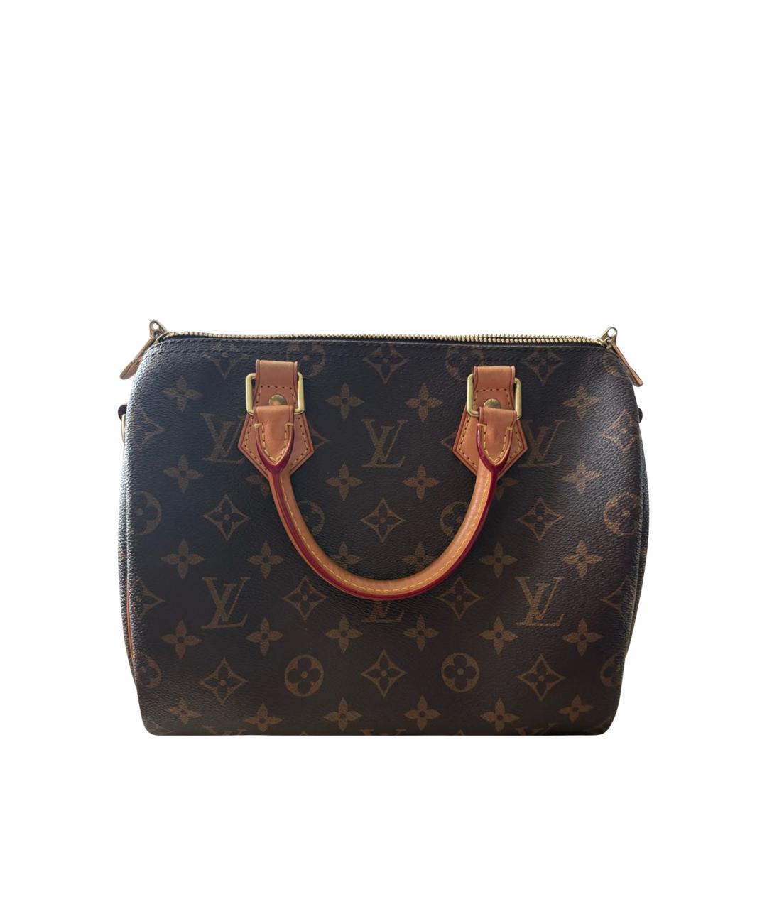 LOUIS VUITTON Коричневая сумка с короткими ручками из канвы, фото 1
