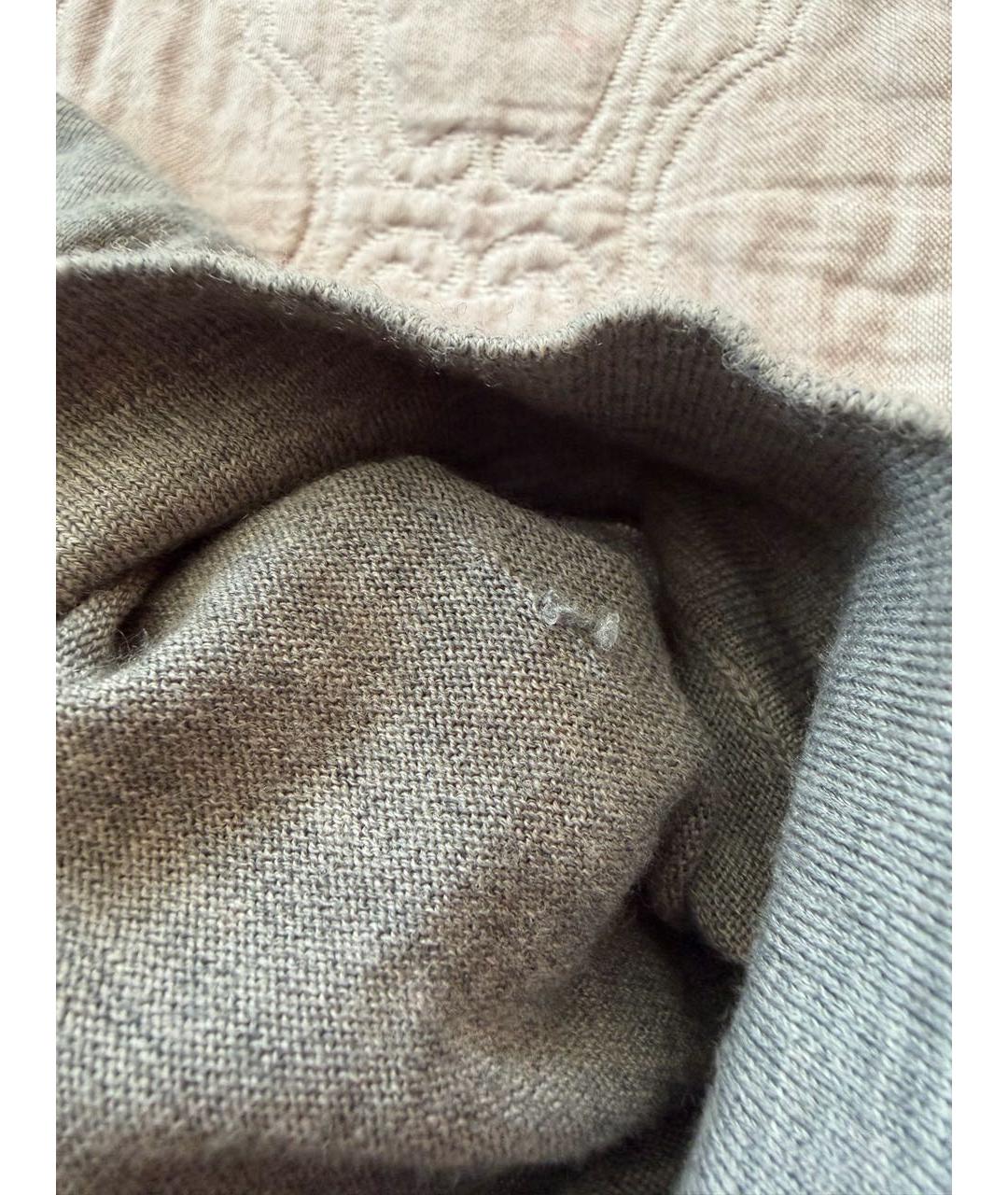 BRUNELLO CUCINELLI Серая шерстяная водолазка, фото 8