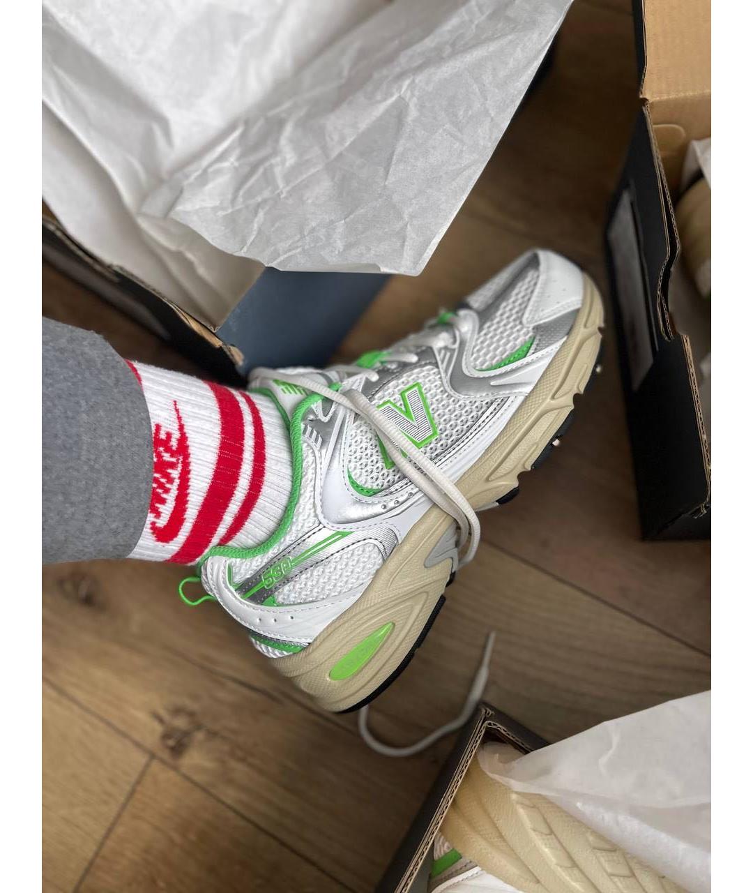 NEW BALANCE Белые кроссовки, фото 4
