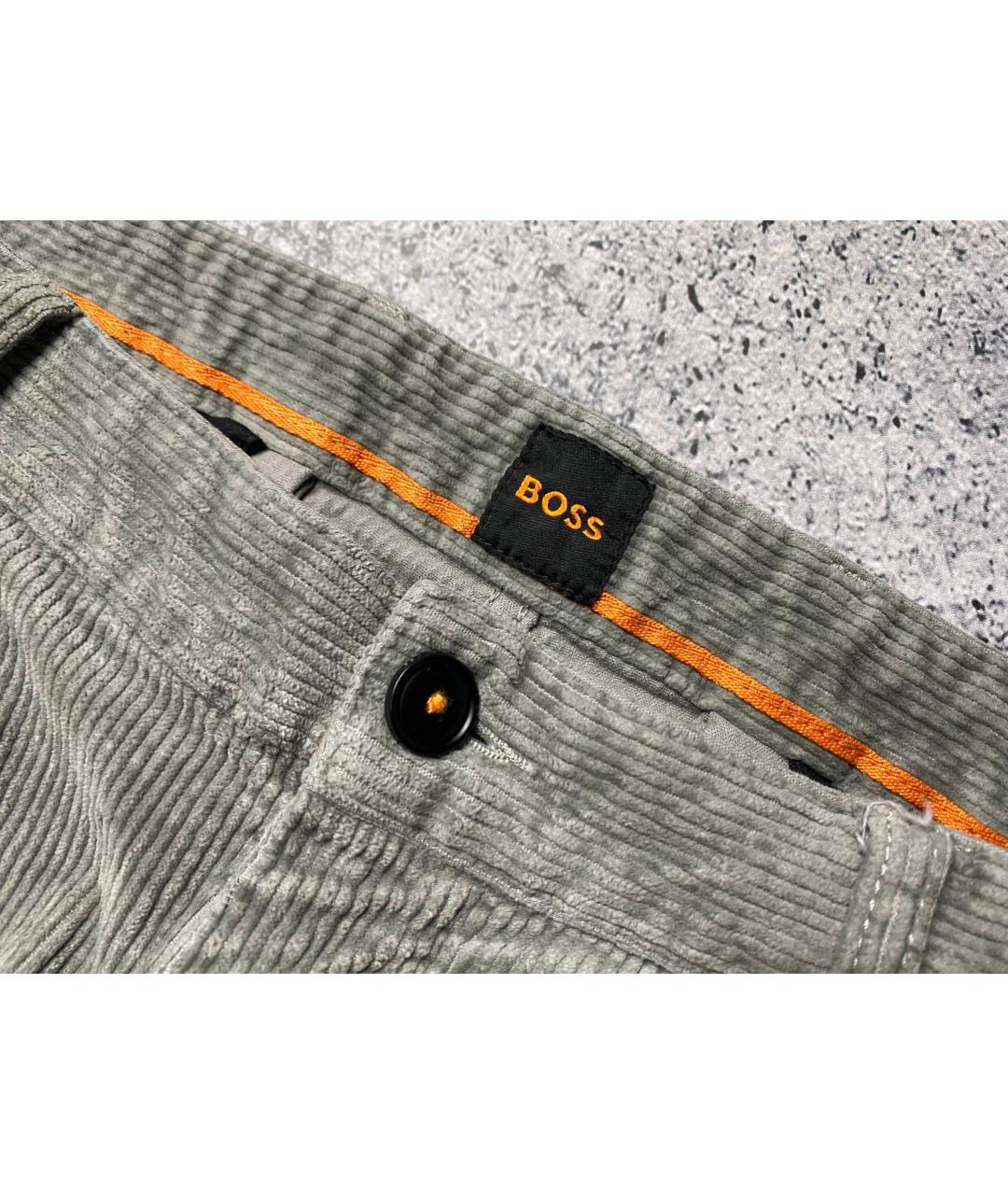 HUGO BOSS Хаки хлопковые брюки чинос, фото 7