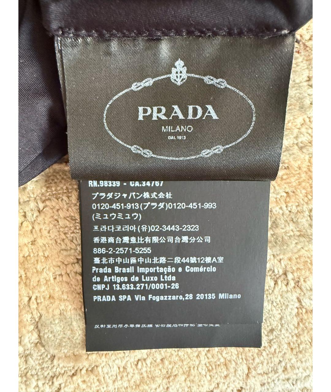 PRADA Черная полиуретановая майка, фото 5