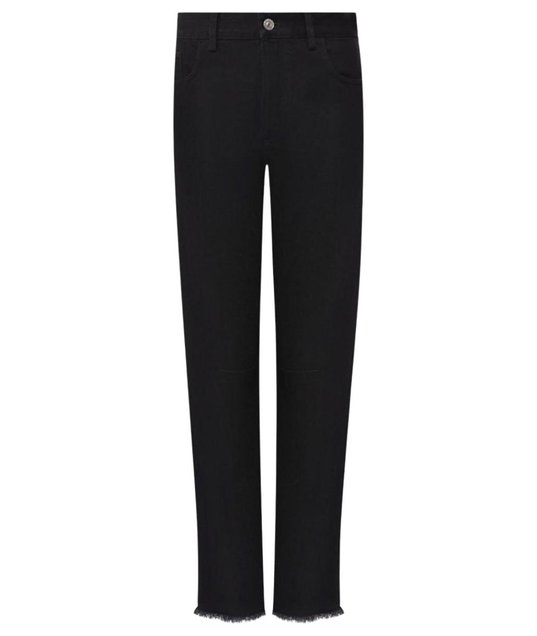 CELINE Черные хлопковые прямые джинсы, фото 1