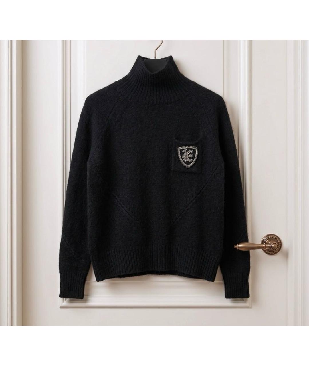 ERMANNO SCERVINO Черный кашемировый джемпер / свитер, фото 5
