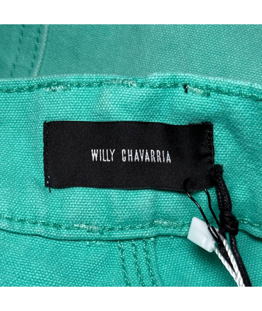WILLY CHAVARRIA Бирюзовые хлопковые шорты, фото 9